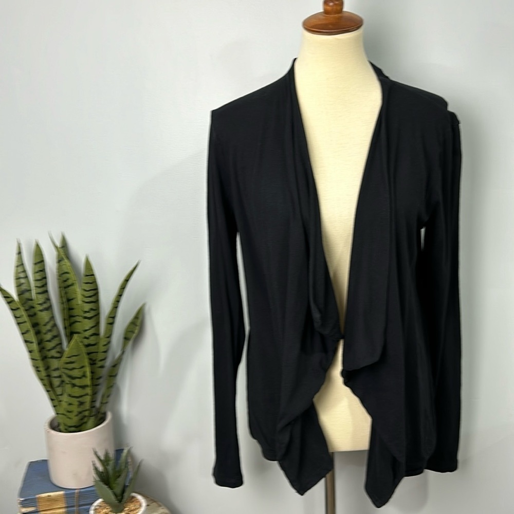 ❄️ J. Crew open front cardigan size medium black